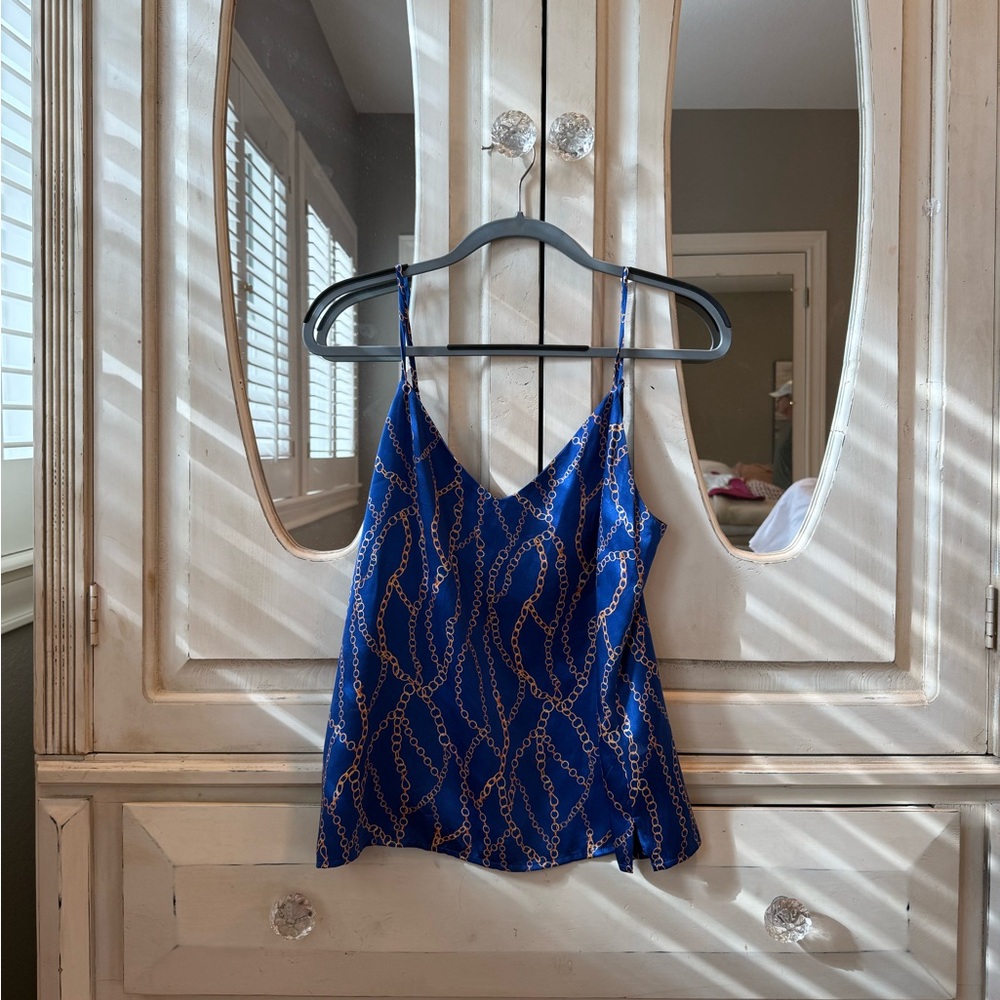L'AGENCE Jane Chain Print Camisole top